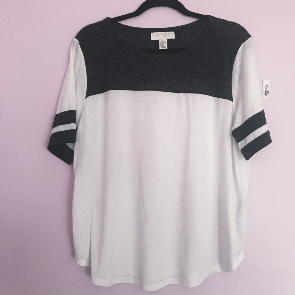 Gray & White T-Shirt